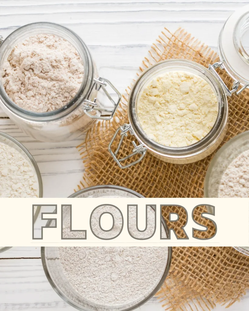 different types of baking flours for used for cookies
